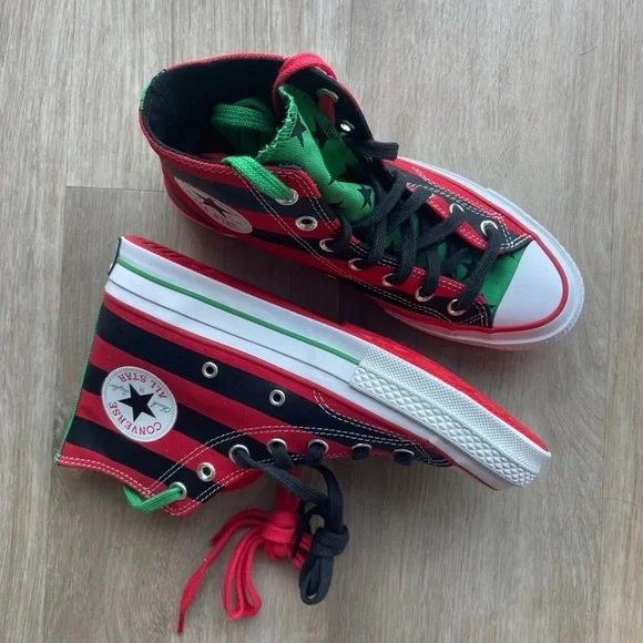Converse x Denim Tears Chuck 70 High Top Black Beauty/Fiery Red - Picture 1 of 8